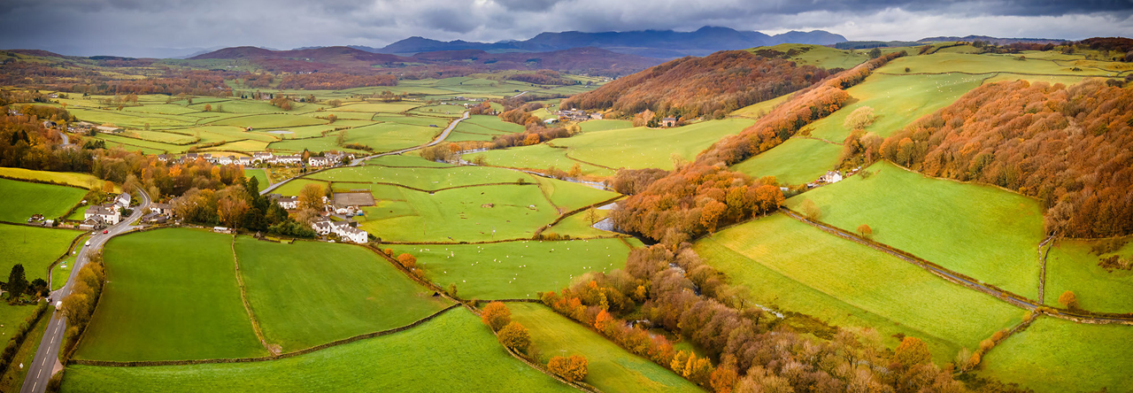 Crake Valley taken by Rob Sutherland in November 2020 with a drone
